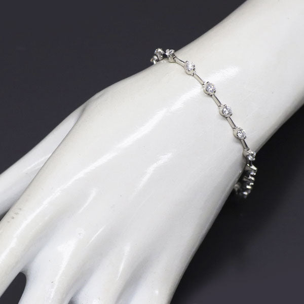 K18WG ダイヤモンド ブレスレット 2.50ct