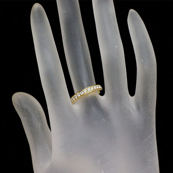 ギメル K18YG ダイヤモンド リング 0.536ct ハーフエタニティ 《セルビー銀座店》【中古】
