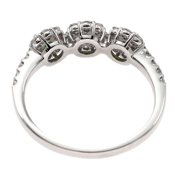 希少 Pt900 デマントイドガーネット リング 0.20ct D0.45ct