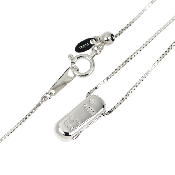 田崎真珠 Pt900/ Pt850 ルビー ダイヤモンド ペンダントネックレス 0.39ct D0.03ct