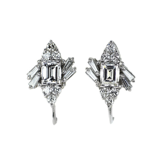 Pt900 ダイヤモンド イヤリング 0.79ct