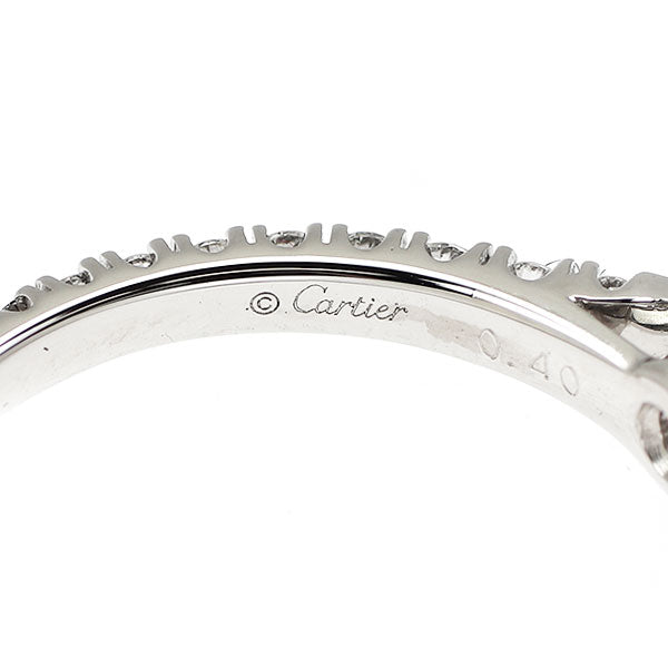 カルティエ Pt950 ダイヤモンド ダイヤモンド リング 0.40ct H VS1 3EX デスティネ 53号