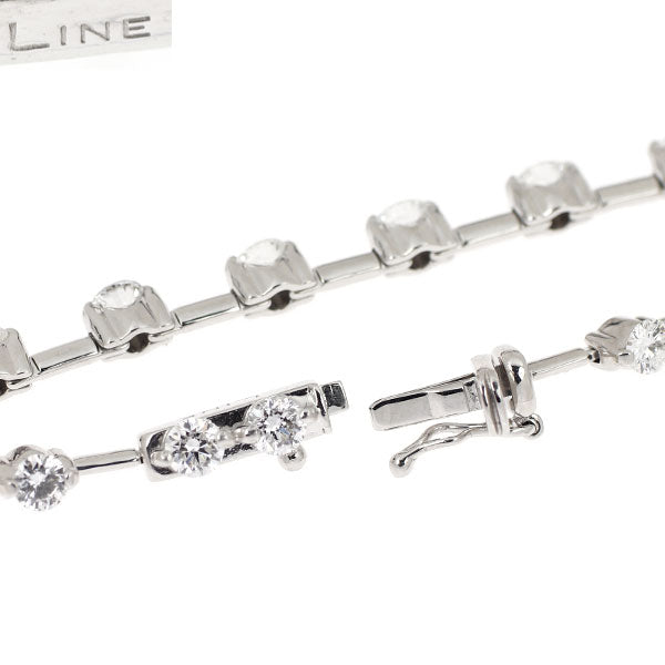 DTC K18WG ダイヤモンド ブレスレット 2.50ct LINE