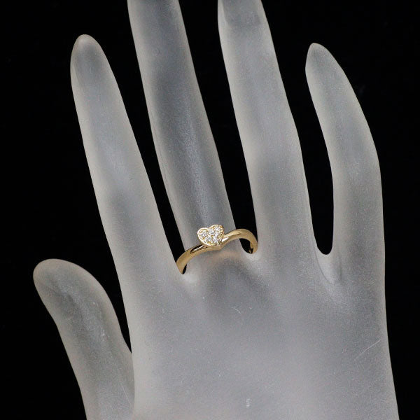 スタージュエリー K18YG ダイヤモンド リング 0.07ct ハート