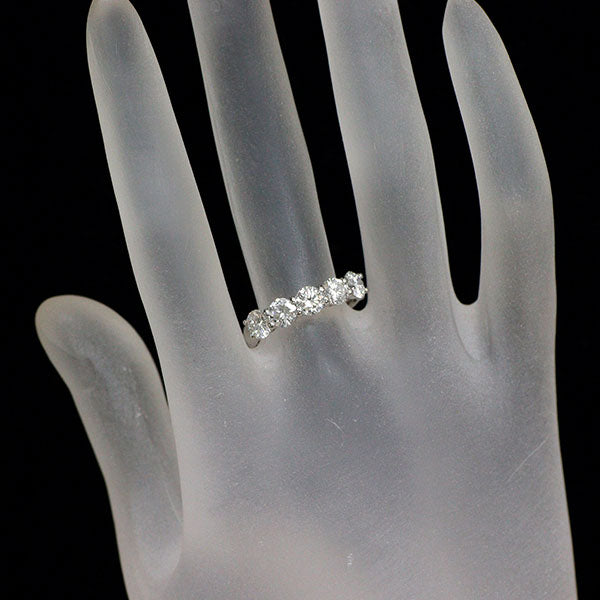 新品 Pt950 全石グレード付 ダイヤモンド 1pc多面カットダイヤモンド付き リング 1.652ct F/G VS1/SI2 VG/G 【エスコレ】 一文字