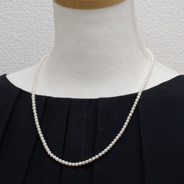 K18YG アコヤベビーパール ネックレス  径約 3.5-4.0mm 50cm