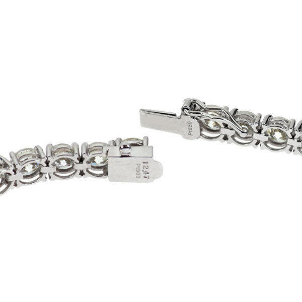 Pt900/ Pt850 ダイヤモンド テニス ブレスレット 12.47ct