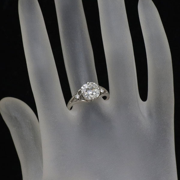 K18WG ダイヤモンド リング 0.882ct
