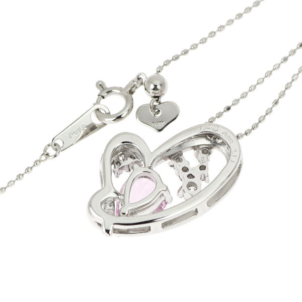 Pt900/ Pt850 インペリアル トパーズ ダイヤモンド ペンダントネックレス 1.23ct D0.14ct
