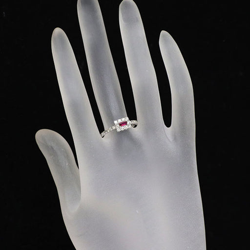 Pt900 ルビー ダイヤモンド リング 0.11ct D0.46ct — セルビー