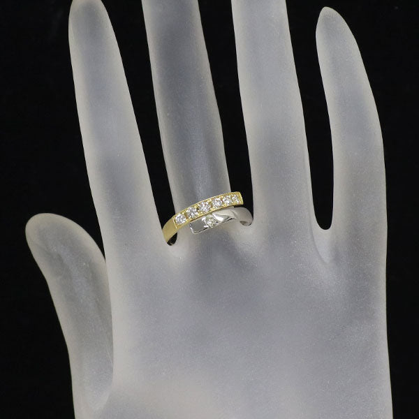 K18YG/Pt900 ダイヤモンド リング 0.090ct D0.40ct