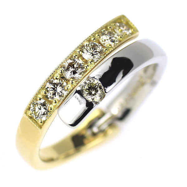 K18YG/Pt900 ダイヤモンド リング 0.090ct D0.40ct — セルビー