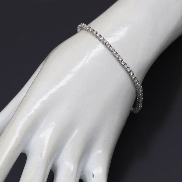 Pt850 ダイヤモンド テニス ブレスレット 2.17ct