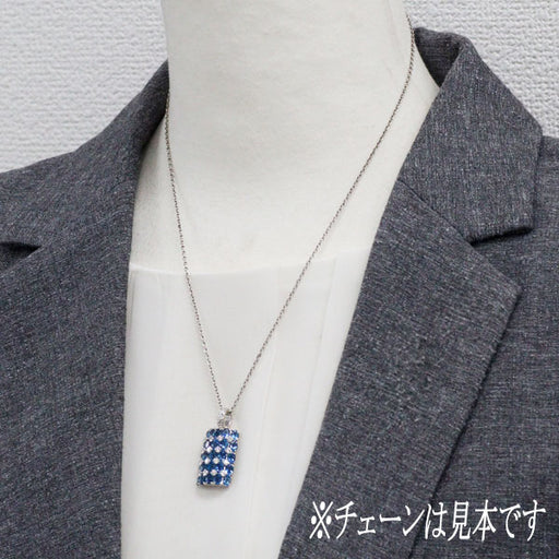 K18WG サンタマリア アクアマリン ダイヤモンド ペンダントトップ 3.95