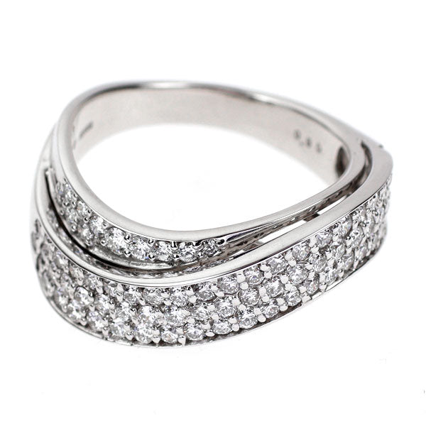 ベリテ K18WG H&C ダイヤモンド リング 0.90ct パヴェ