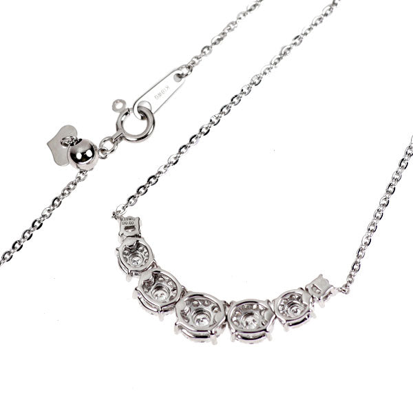 K18WG ダイヤモンド ペンダントネックレス 0.60ct