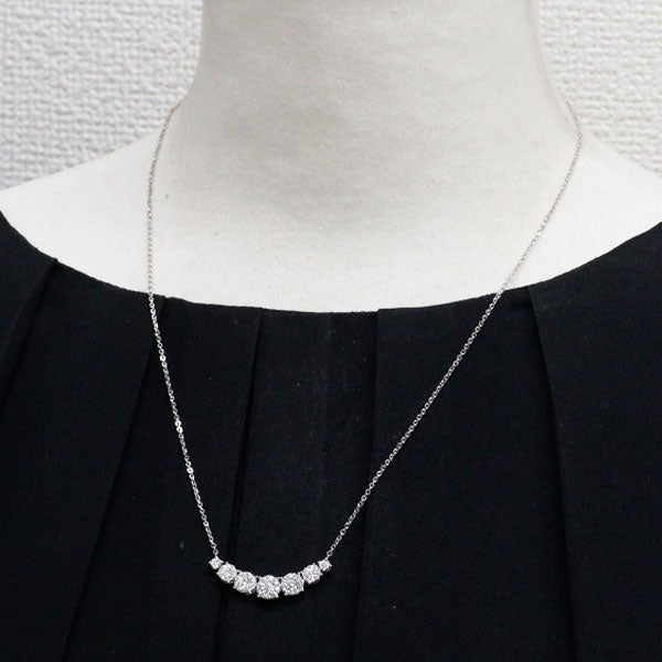 K18WG ダイヤモンド ペンダントネックレス 0.60ct