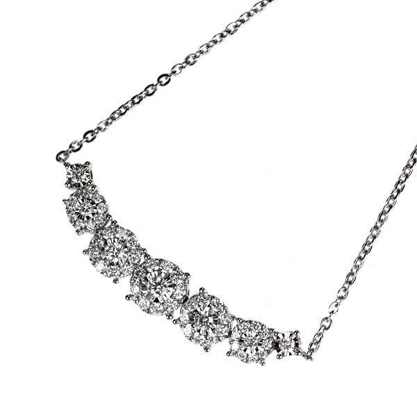K18WG ダイヤモンド ペンダントネックレス 0.60ct