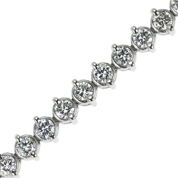 Pt850 ダイヤモンド テニス ブレスレット 3.00ct