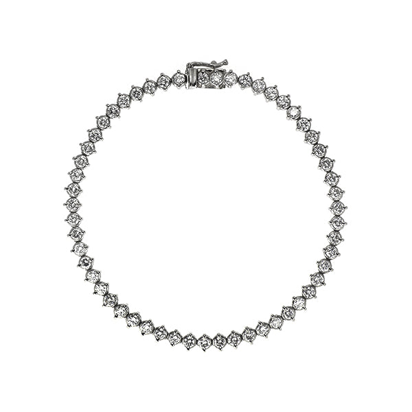 Pt850 ダイヤモンド テニス ブレスレット 3.00ct