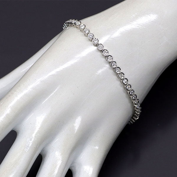 Pt900 ダイヤモンド ブレスレット 2.00ct テニス — セルビー Pt900 ダイヤモンド ブレスレット 2.00ct テニス — セルビー