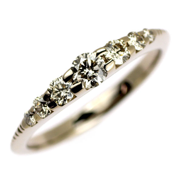 カシケイ K18BG ダイヤモンド リング 0.35ct ネイキッド