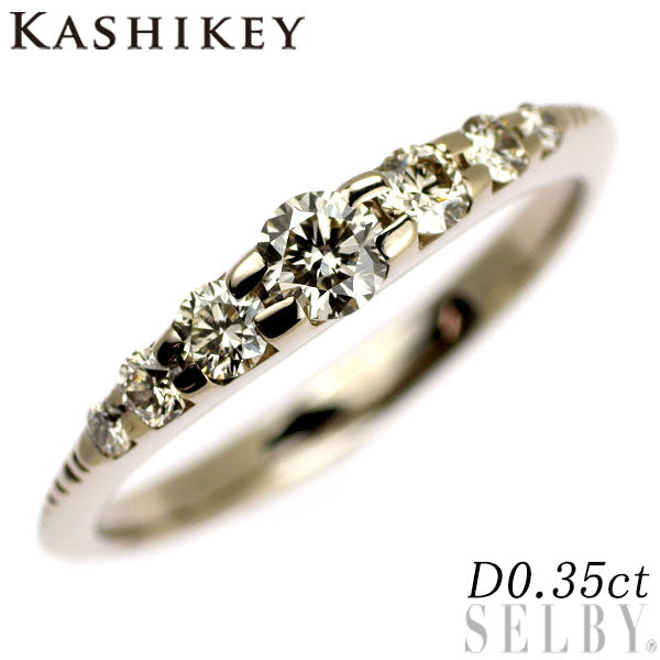 カシケイ K18BG ダイヤモンド リング 0.35ct ネイキッド