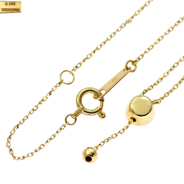 フォーエバーマーク K18YG ダイヤモンド ペンダントネックレス 0.102ct スライドYデザイン