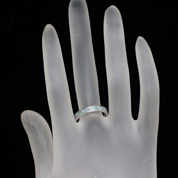 Pt950 パライバトルマリン ダイヤモンド リング 0.25ct D0.11ct