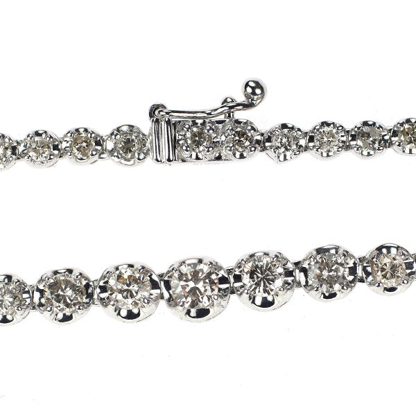 K18WG ダイヤモンド ネックレス 5.00ct テニス