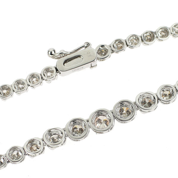 K18WG ダイヤモンド ネックレス 5.00ct テニス