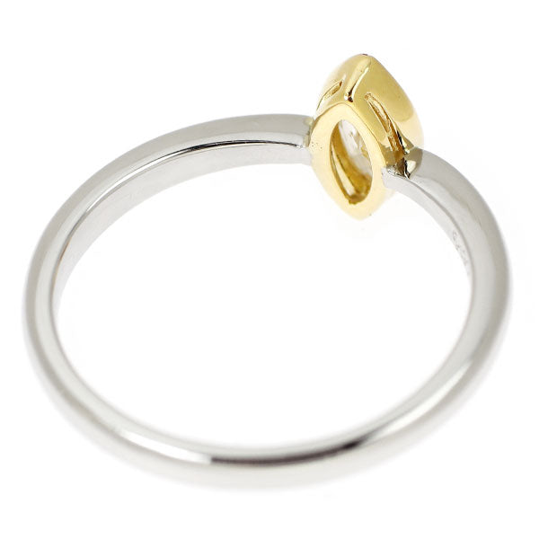 Pt900/ K18YG マーキスカット ダイヤモンド リング 0.331ct