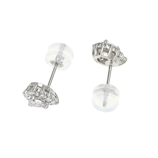 新品 希少 Pt900 ペアシェイプ 天然ピンクパープル ダイヤモンド ピアス 0.221ct LPP SI1-2 D0.20ct