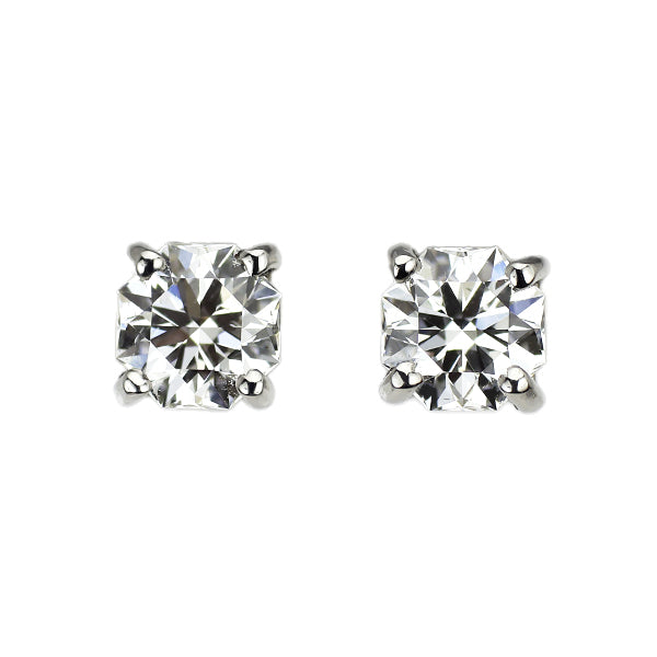 新品 Pt900 片側HC ハッピーエイトカット ダイヤモンド ピアス 0.456ct E/F SI1