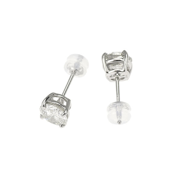 新品 Pt900 ダイヤモンド ピアス 2.637ct K I1 Fair/Poor