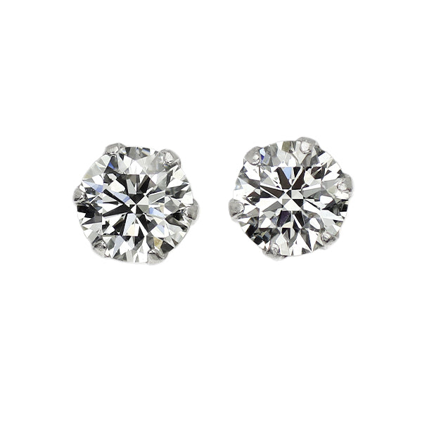 新品 Pt900 ダイヤモンド ピアス 0.345ct I/J VS1 3EXHC