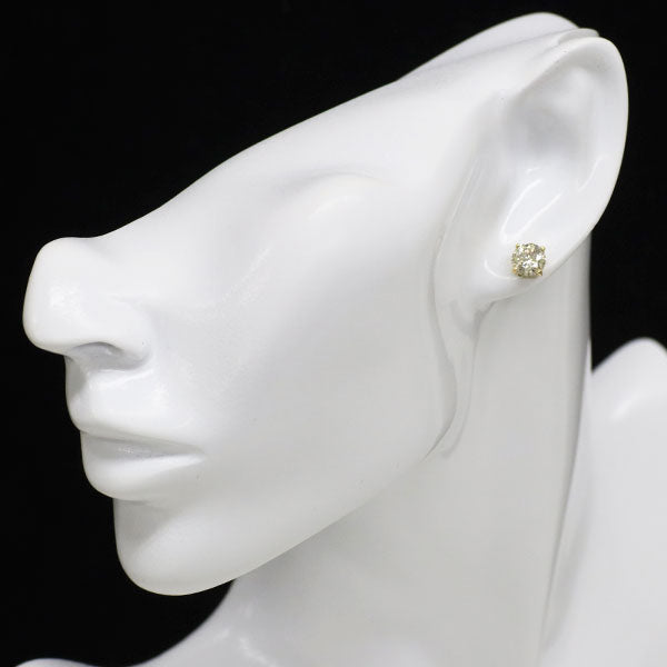新品 K18YG ダイヤモンド ピアス 5.035ct L/M I1-2 G
