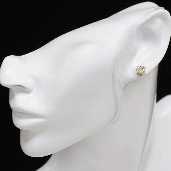 新品 K18YG ダイヤモンド ピアス 2.026ct VLY I2 Fair/Poor