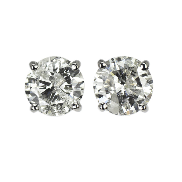 新品 Pt900 片側LDH ダイヤモンド ピアス 2.526ct I I2 G