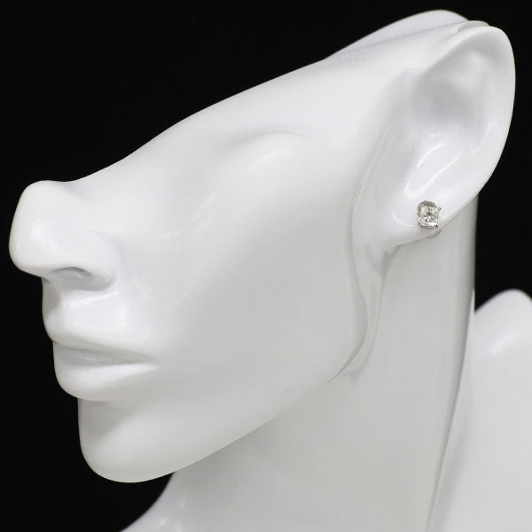新品 Pt900 プリンセスカット ダイヤモンド ピアス 1.038ct F/G VS1