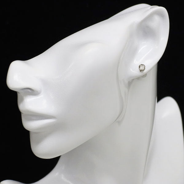 新品 Pt900 バケットカット ダイヤモンド ピアス 0.914ct F SI1-2