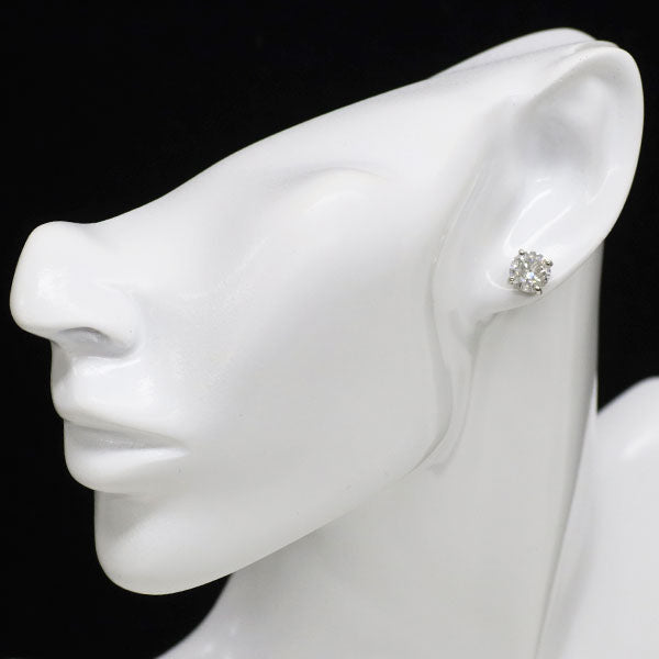新品 Pt900 ダイヤモンド ピアス 4.095ct G/J I1 Fair