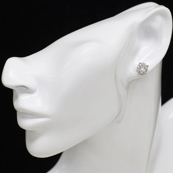 新品 Pt900 片側LDH ダイヤモンド ピアス 4.103ct E/H I1 VG/G