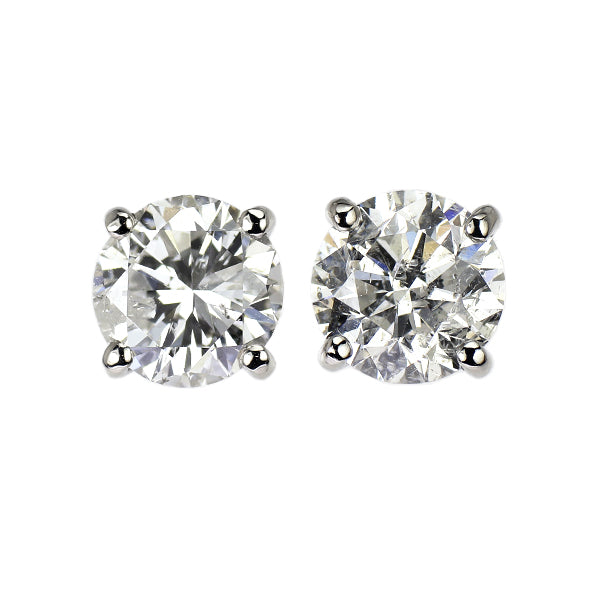 新品 Pt900 片側LDH ダイヤモンド ピアス 4.103ct E/H I1 VG/G