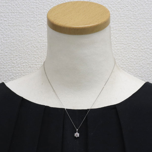 新品 希少  Pt900/ Pt850 天然ピンク ダイヤモンド ペンダントネックレス 0.114ct FP I1 D0.23ct