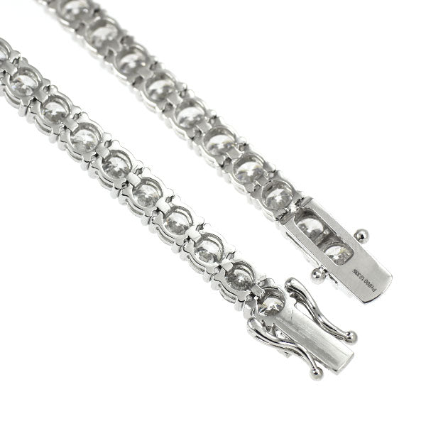 新品 Pt900 ダイヤモンド テニス ブレスレット 12.335ct E-H I1 VG-G