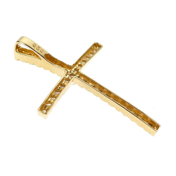 K18YG ダイヤモンド ペンダントトップ 0.50ct クロス