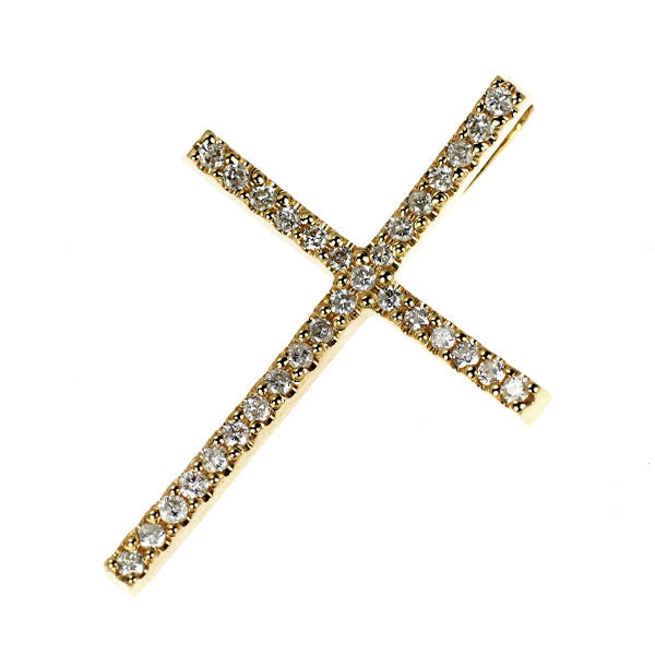 K18YG ダイヤモンド ペンダントトップ 0.50ct クロス