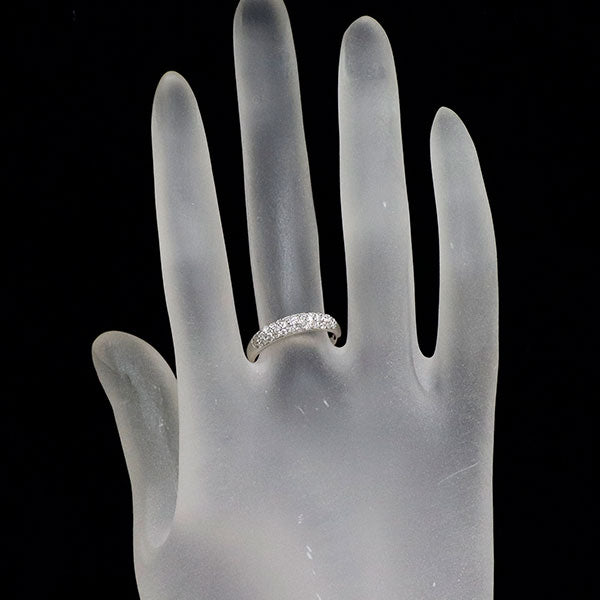 K18WG ダイヤモンド リング 0.30ct パヴェ