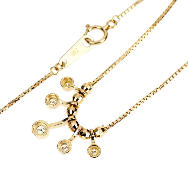 K18YG ダイヤモンド ペンダントネックレス 0.20ct